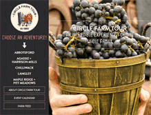 Tablet Screenshot of circlefarmtour.com